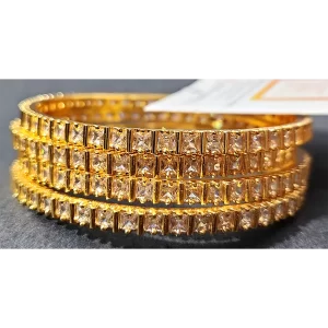 1 GM CZ WHITE BANGELS