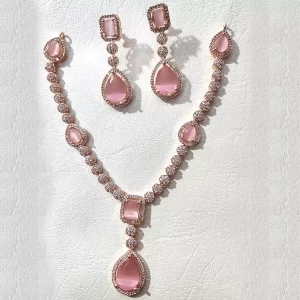 PINK, BLUE NECKLACE