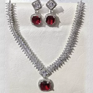 RUBY, PINK NECKLACE