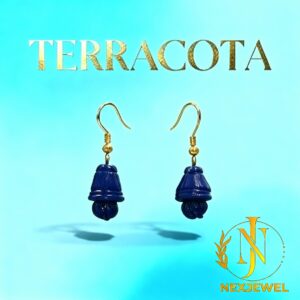 TERRACOTA EARRING -BLUE