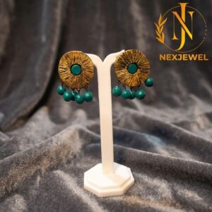 GREEN EARRING TERRACOTA
